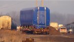 Wrapper passenger car in NS yard
